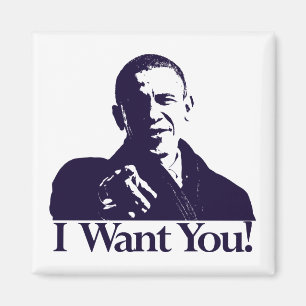 Obama ich will dich! Magnet