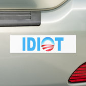 OBAMA-IDIOT AUTOAUFKLEBER (Auf Auto)