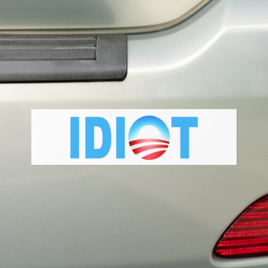 OBAMA-IDIOT AUTOAUFKLEBER (Auf Auto)