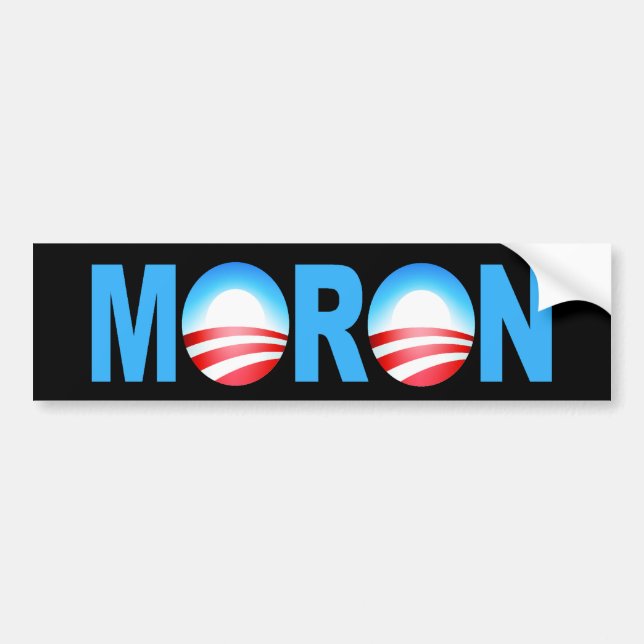 OBAMA-IDIOT AUTOAUFKLEBER (Vorne)