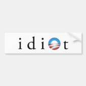 Obama-Idiot-Autoaufkleber Autoaufkleber (Vorne)