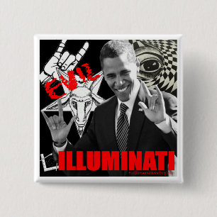 Obama - Illuminati Button