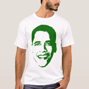 Obama im Grün T-Shirt