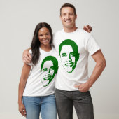 Obama im Grün T-Shirt (Unisex)