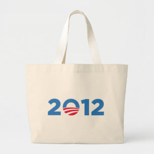 Obama im Jahre 2012 Jumbo Stoffbeutel