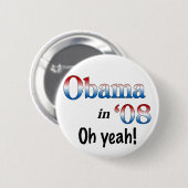Obama in 08 button (Vorne & Hinten)