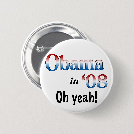 Obama in 08 button (Vorne & Hinten)