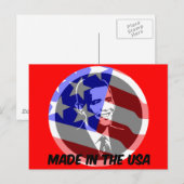 Obama in den USA Postkarte (Vorne/Hinten)
