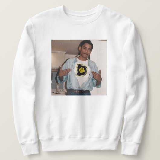 Obama in einem Shirt der DPU (Design vorne)