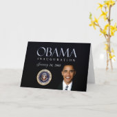 Obama Inauguration Card - Customized Karte (Gelbe Blume)