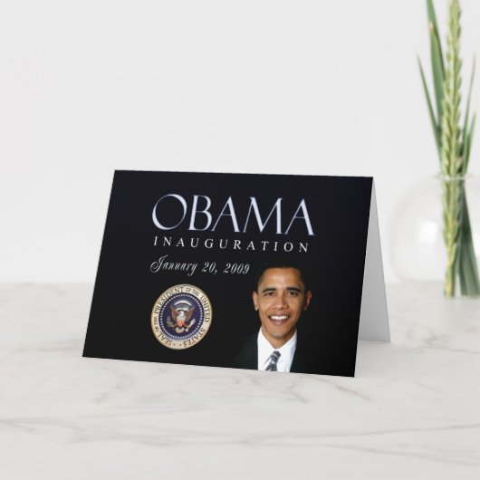Obama Inauguration Card - Customized Karte (Vorderseite)