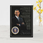 Obama inspiration card karte (Gelbe Blume)