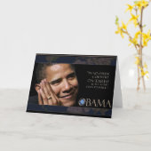 Obama inspirierender Zitat Karte (Gelbe Blume)