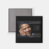 Obama inspirierender Zitat Magnet (Vorderseite/Rückseite)