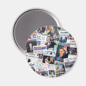 Obama International Inauguration Newspaper Magnet (Vorderseite/Rückseite)