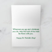 O'bama Irish - Grußkarte Karte (Innenseite)