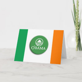 O'bama Irish - Grußkarte Karte