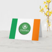 O'bama Irish - Grußkarte Karte (Gelbe Blume)
