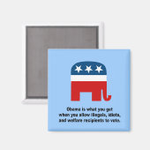 Obama ist das, was man bekommt, wenn man magnet (Vorderseite/Rückseite)