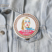 Obama ist der beste Freund eines Mädchens Button (Beispiel)