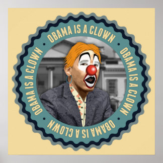 Obama ist ein Clown Poster