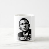 Obama ist Fortschritt Kaffeetasse (Mittel)