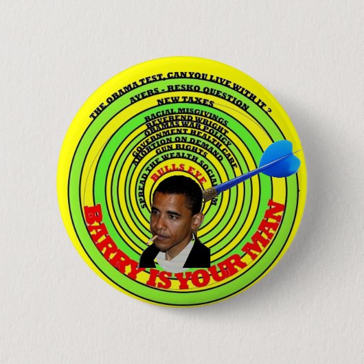 Obama ist Ihr Mann Button (Vorderseite)