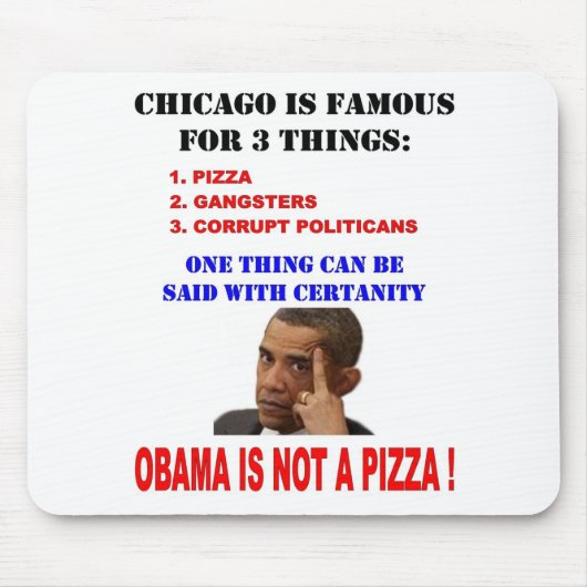 OBAMA IST KEIN PIZZA MOUSEPAD (Vorne)