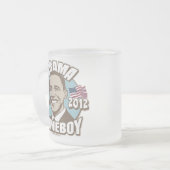 Obama ist mein Gang des Homeboy-2012 Mattglastasse (Vorderseite Links)