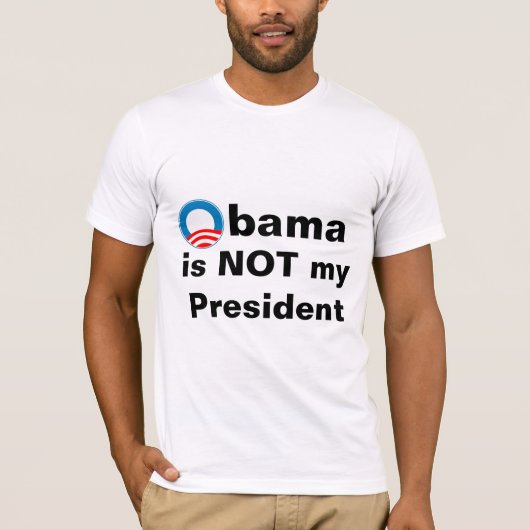 Obama ist nicht mein Präsident T-Shirt (Vorderseite)
