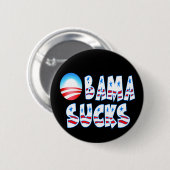 Obama ist zum Kotzen Button (Vorne & Hinten)
