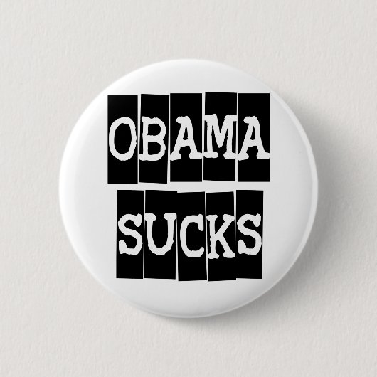 Obama ist zum Kotzen Button (Vorderseite)