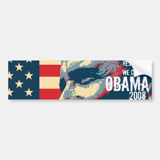 Obama "ja können wir" Autoaufkleber (Vorne)