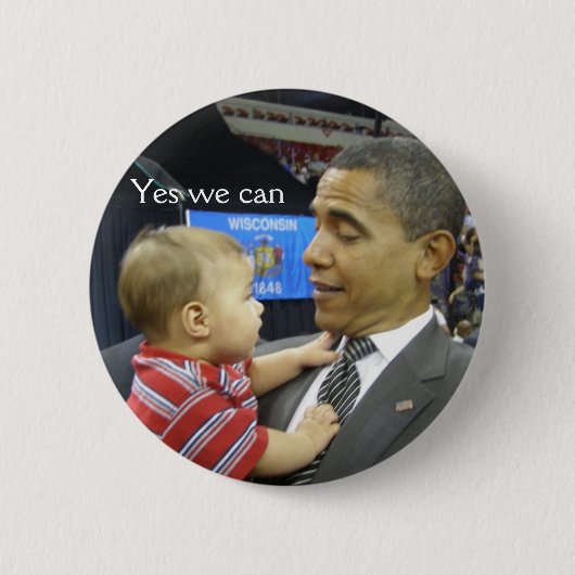 OBAMA ja können wir Button (Vorderseite)