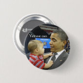 OBAMA ja können wir Button (Vorne & Hinten)