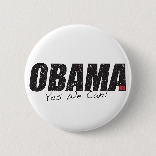 Obama "ja können wir!" Knopf Button (Vorderseite)