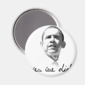 Obama: Ja Magnet (Vorderseite/Rückseite)