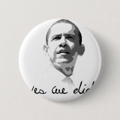 Obama: Ja taten wir Button (Vorderseite)