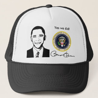 Obama ja taten wir Hut Truckerkappe
