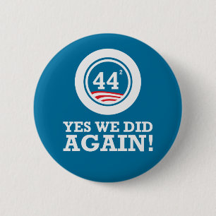 Obama - ja wiederholten wir button