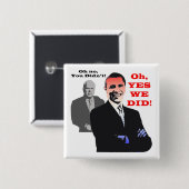 Obama JA WIR HABEN Button (Vorne & Hinten)