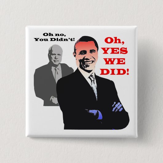 Obama JA WIR HABEN Button (Vorderseite)