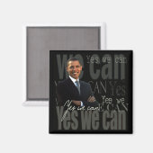 OBAMA - Ja, wir können Magnet (Vorderseite/Rückseite)