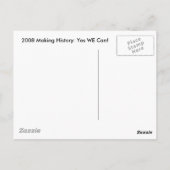 Obama Ja Wir können Postcard Postkarte (Rückseite)