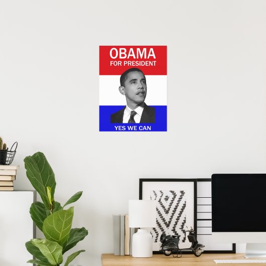 obama ja, wir können Poster (Heimbüro)