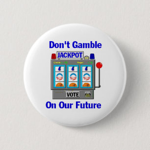 Obama-JACKPOT Knopf Button