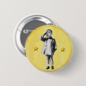 Obama-JFK, jr.-Goldstern-Button Button (Vorne & Hinten)
