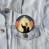 OBama/JFK Retro Art-Knopf Button (Beispiel)