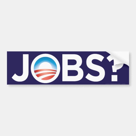 Obama-Jobs? Autoaufkleber (Vorne)