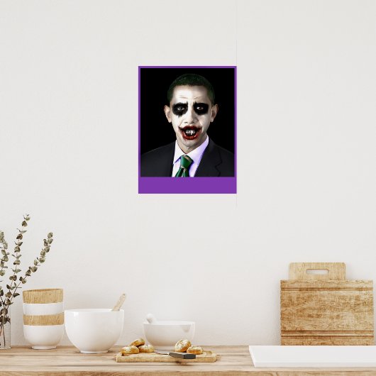 Obama-Joker anpassbar Poster (Küche)